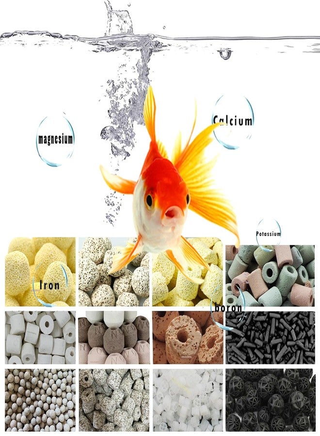 COLOURFUL - Aquarium Filter Media | Improved Water Quality and Healthy Fish Tanks | Providing a Multi-Faceted Approach to Aquarium Filtration | Net Bag Free | (12 in 1 Filter Media, 900g Pack of 1) - Image 2